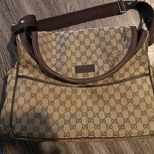 Authentic Gucci Diaper Bag and Changing Pad